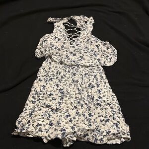 American Eagle Outfitters Blue and White Floral Dress